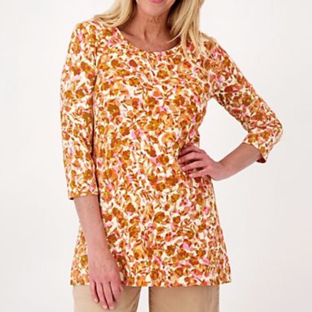 Isaac Mizrahi scoop neck tunic